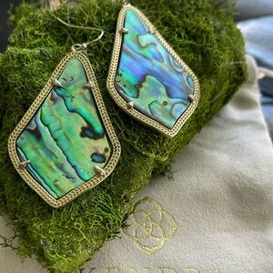 Kendra Scott Iridescent Shell Drop Earrings